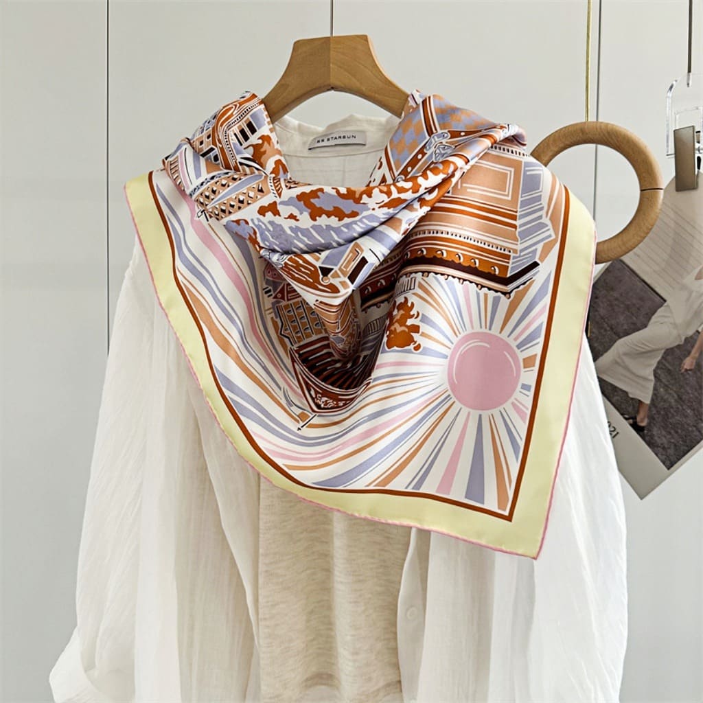 MaraSilk Pure Mulberry Silk Scarf - Square Twill MS370