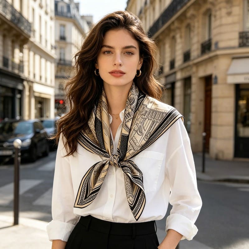 MaraSilk Pure Mulberry Silk Scarf - Square Twill MS371