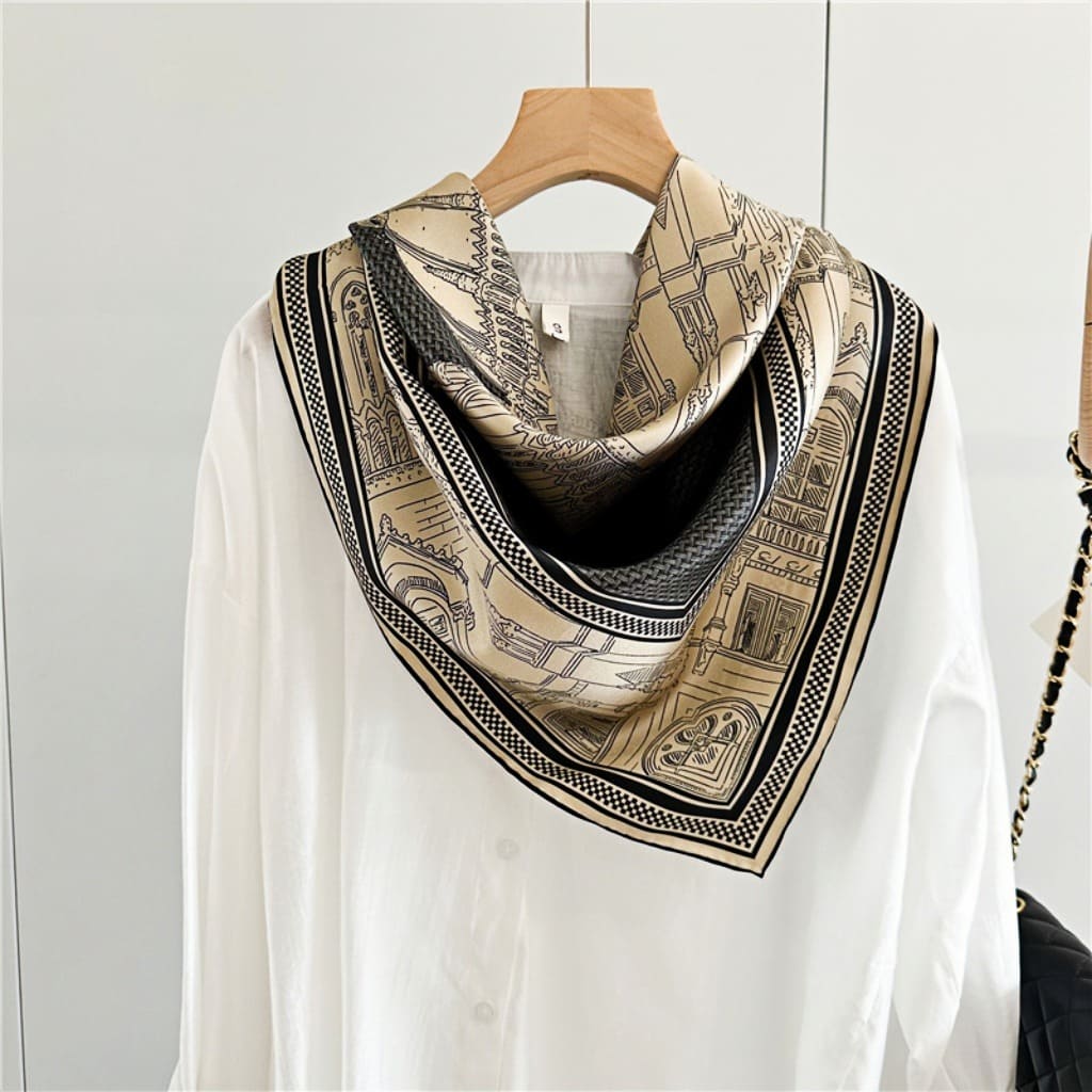 MaraSilk Pure Mulberry Silk Scarf - Square Twill MS371