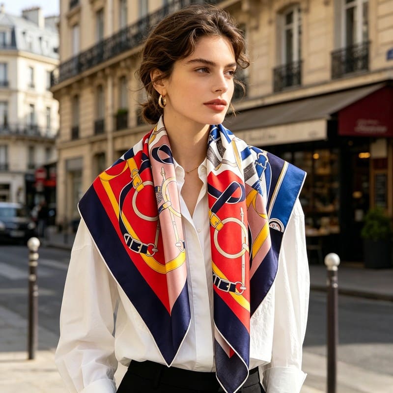 MaraSilk Pure Mulberry Silk Scarf - Square Twill MS372