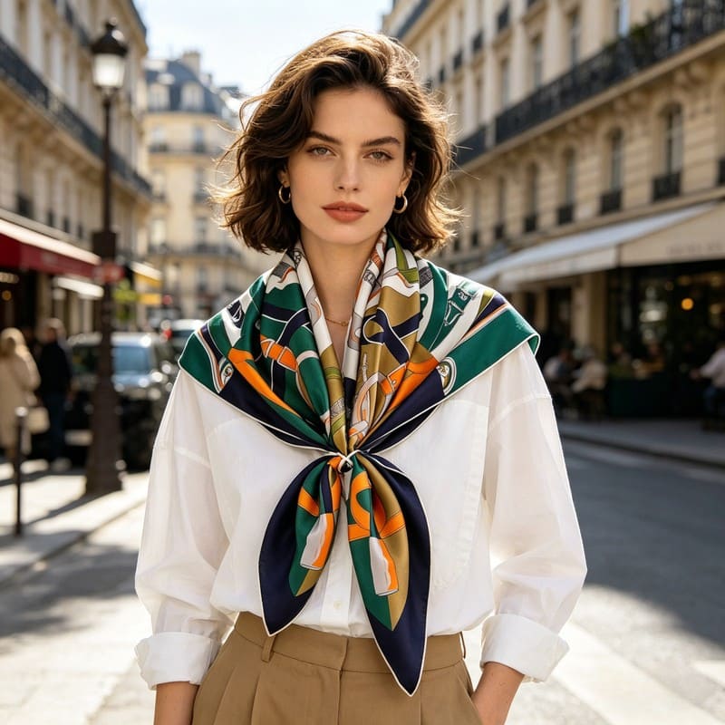 MaraSilk Pure Mulberry Silk Scarf - Square Twill MS372