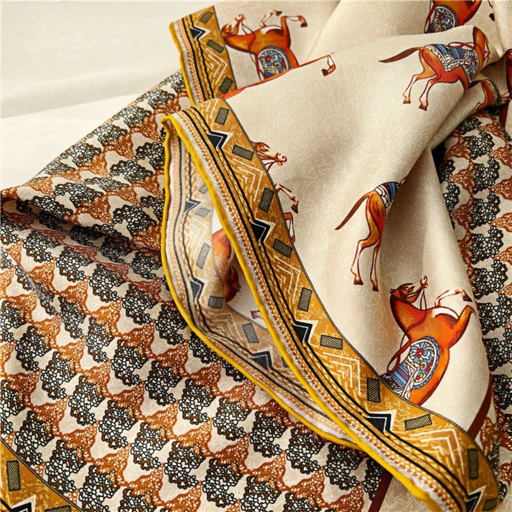 MaraSilk Pure Mulberry Silk Scarf - Square Twill MS374