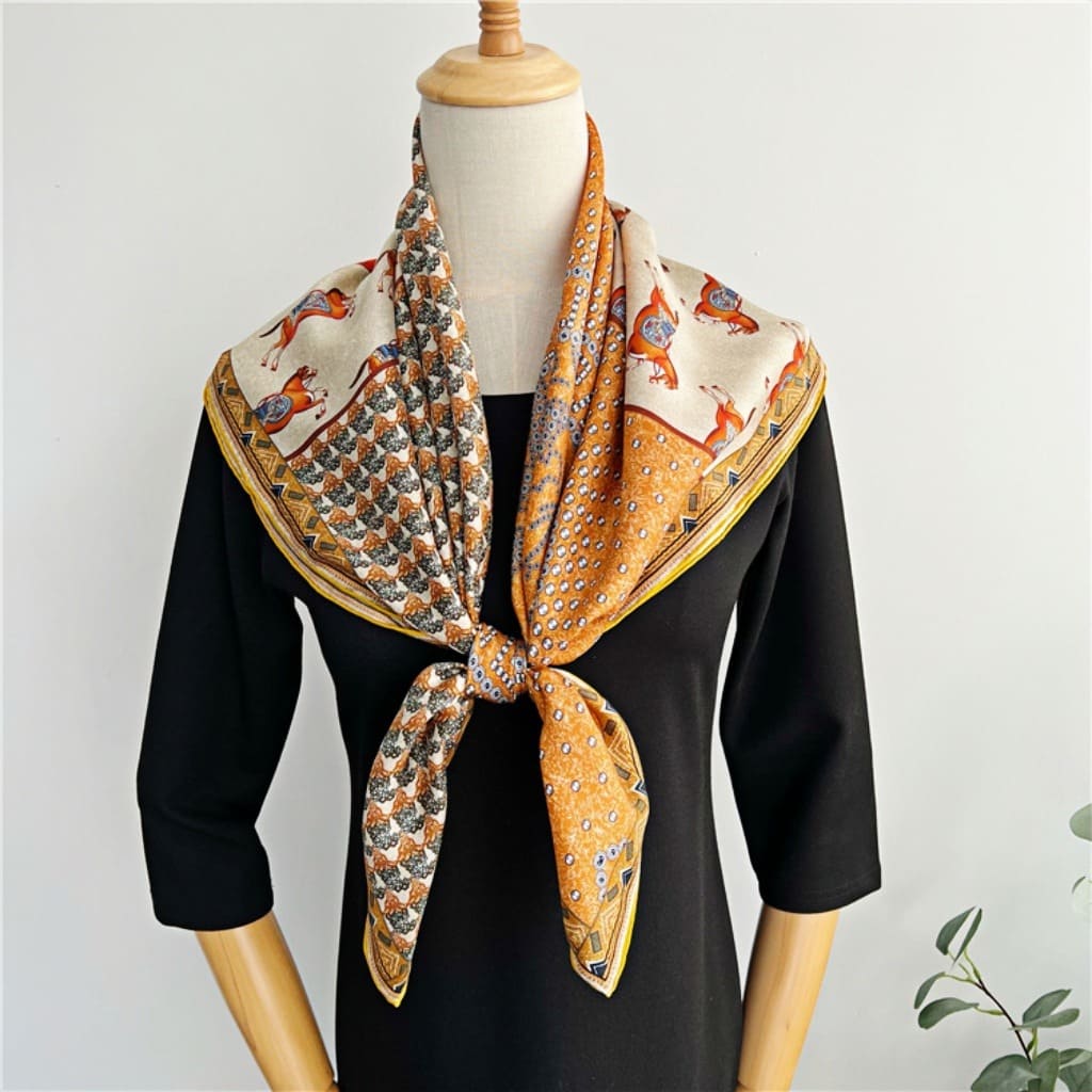 MaraSilk Pure Mulberry Silk Scarf - Square Twill MS374 34" x 34" MS37401