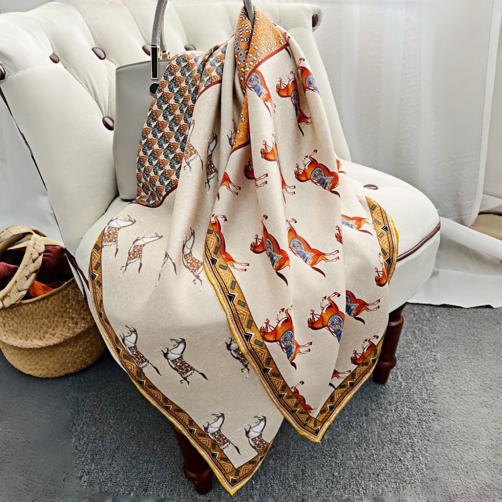 MaraSilk Pure Mulberry Silk Scarf - Square Twill MS374