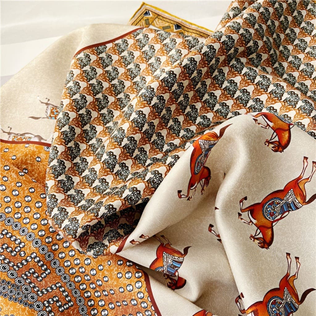 MaraSilk Pure Mulberry Silk Scarf - Square Twill MS374