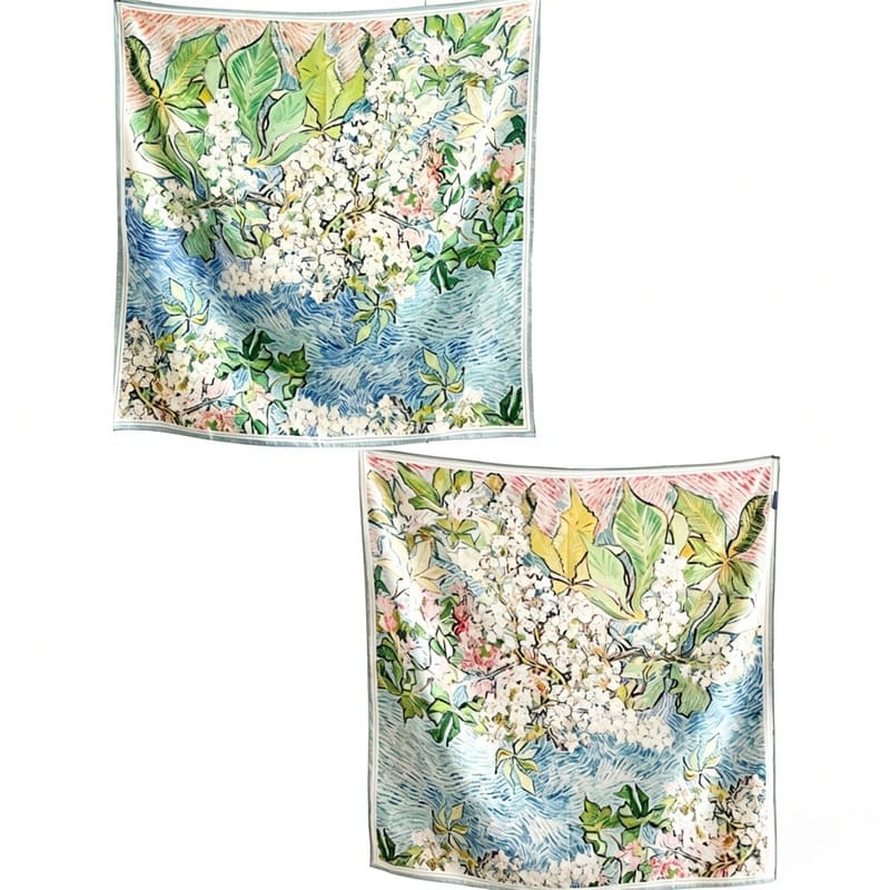 MaraSilk Pure Mulberry Silk Scarf - Square Twill MS375 34" x 34" MS37501