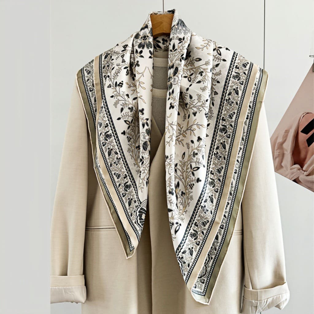 MaraSilk Pure Mulberry Silk Scarf - Square Twill MS375