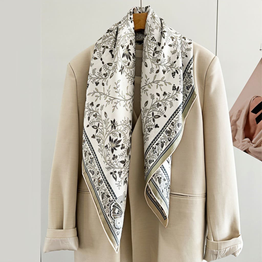 MaraSilk Pure Mulberry Silk Scarf - Square Twill MS375