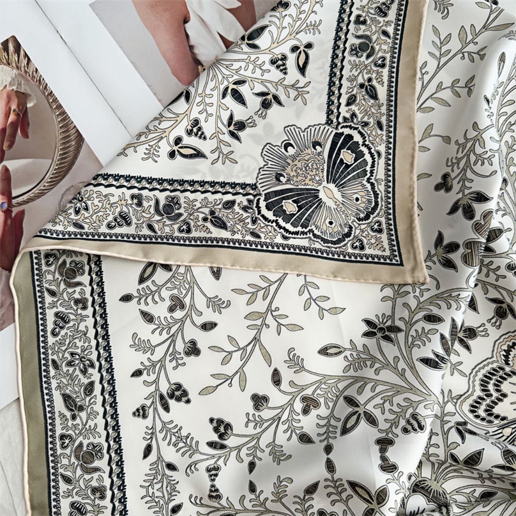 MaraSilk Pure Mulberry Silk Scarf - Square Twill MS375