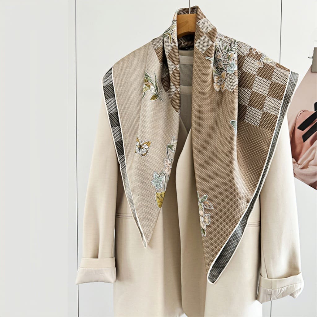 MaraSilk Pure Mulberry Silk Scarf - Square Twill MS375