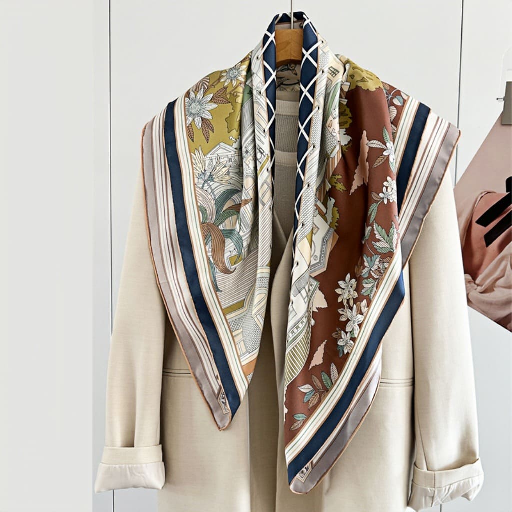 MaraSilk Pure Mulberry Silk Scarf - Square Twill MS375