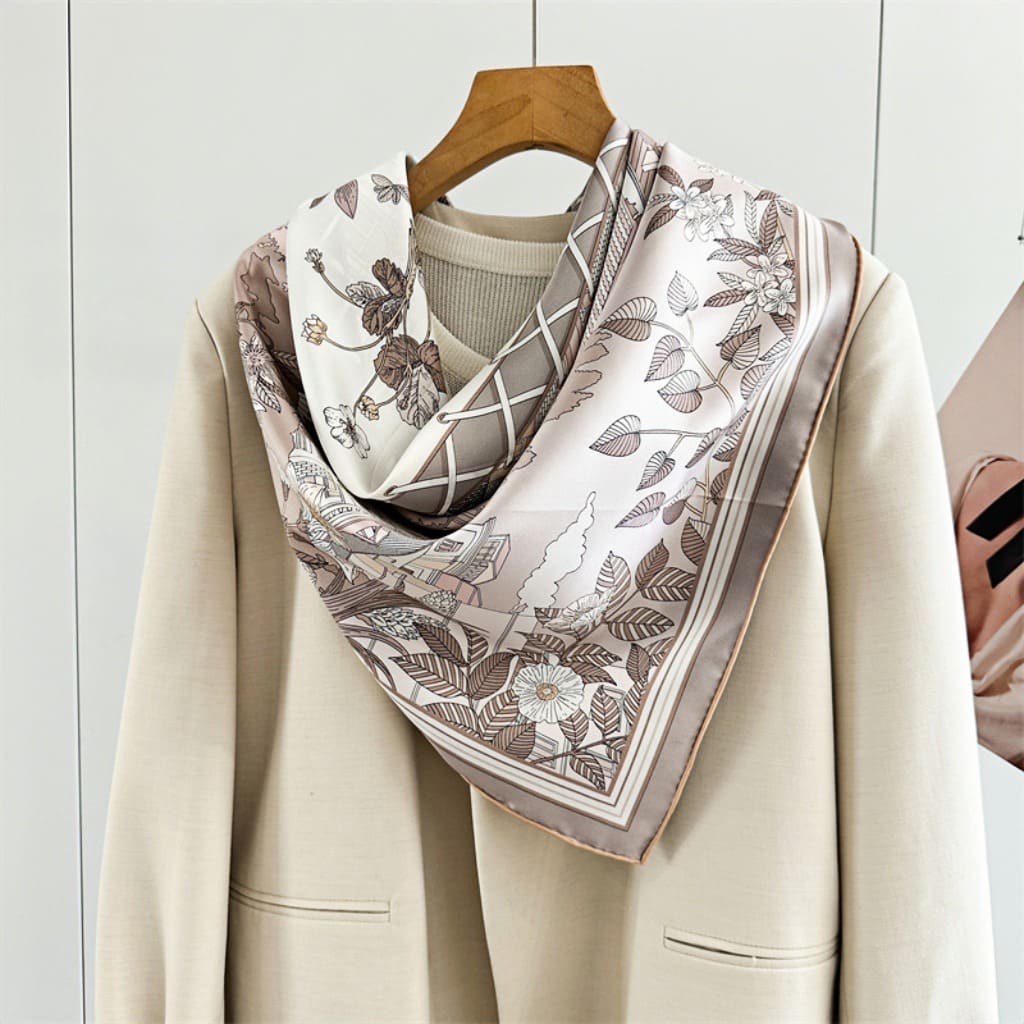 MaraSilk Pure Mulberry Silk Scarf - Square Twill MS375