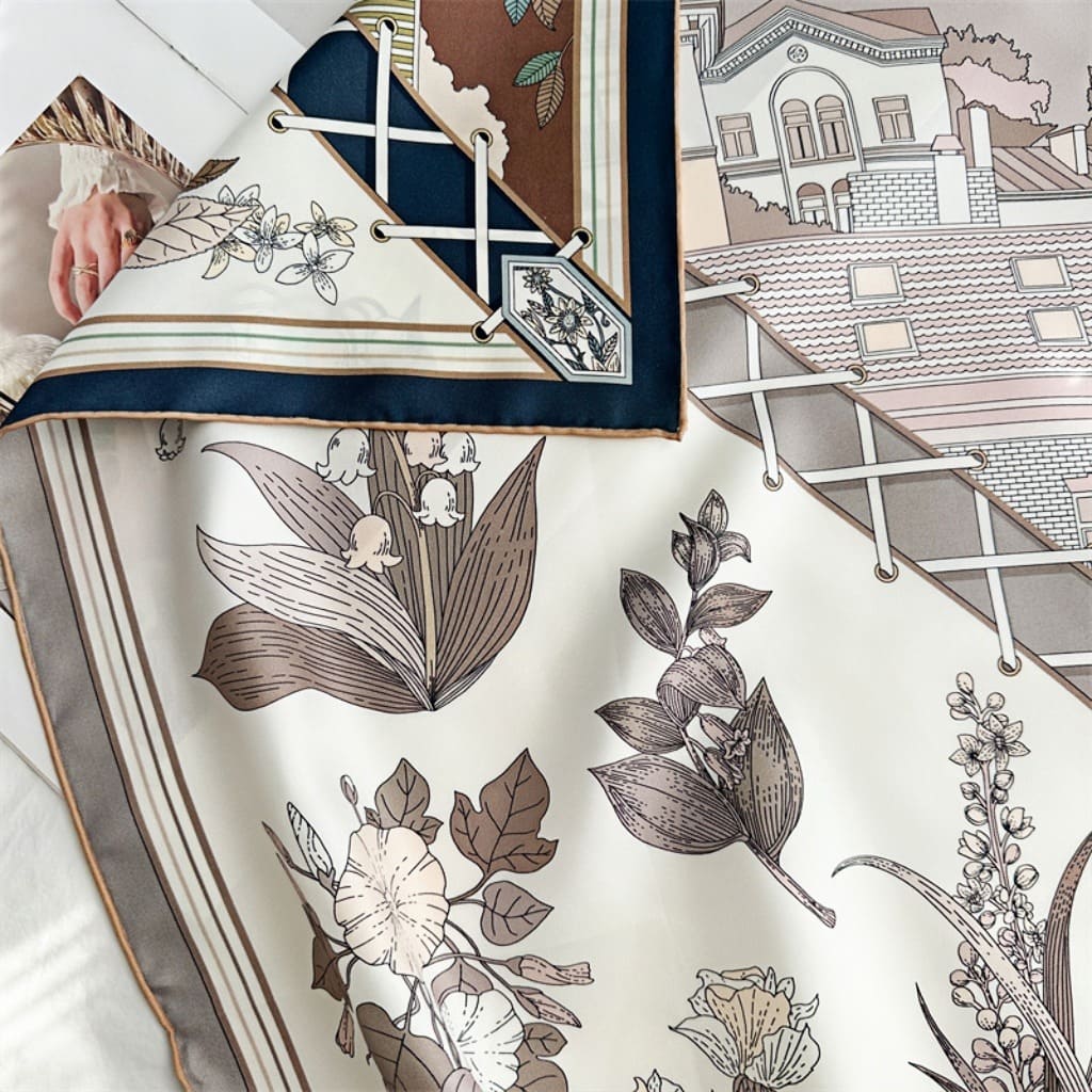 MaraSilk Pure Mulberry Silk Scarf - Square Twill MS375