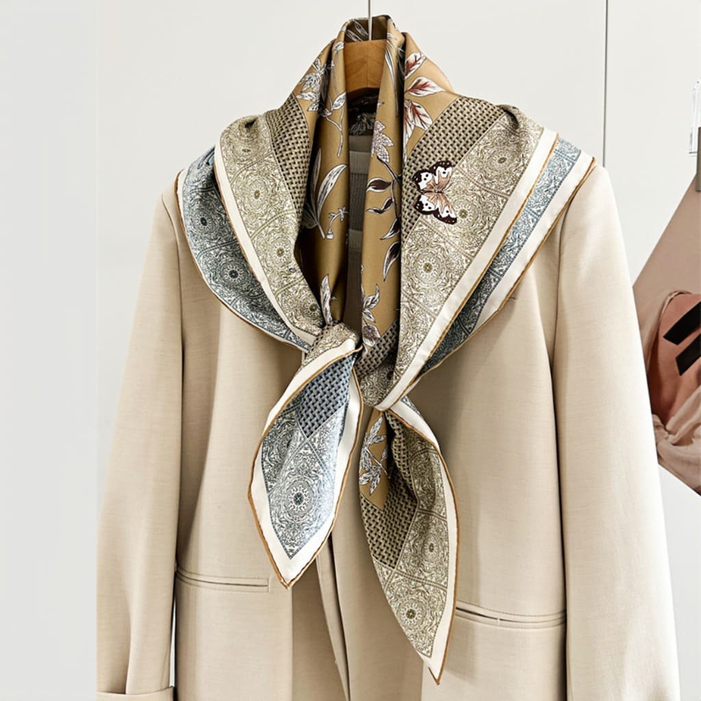 MaraSilk Pure Mulberry Silk Scarf - Square Twill MS375