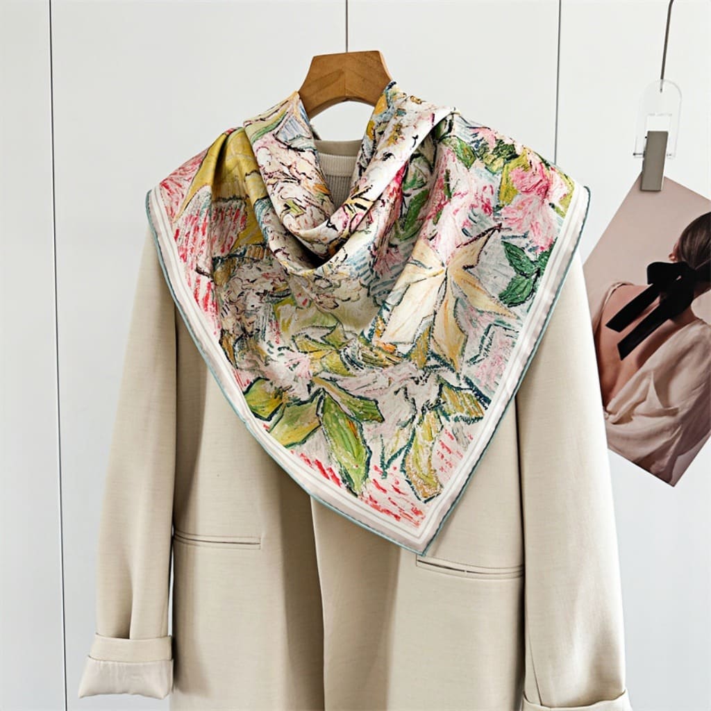 MaraSilk Pure Mulberry Silk Scarf - Square Twill MS375