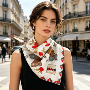 MaraSilk Pure Mulberry Silk Scarf - Square Twill MS376
