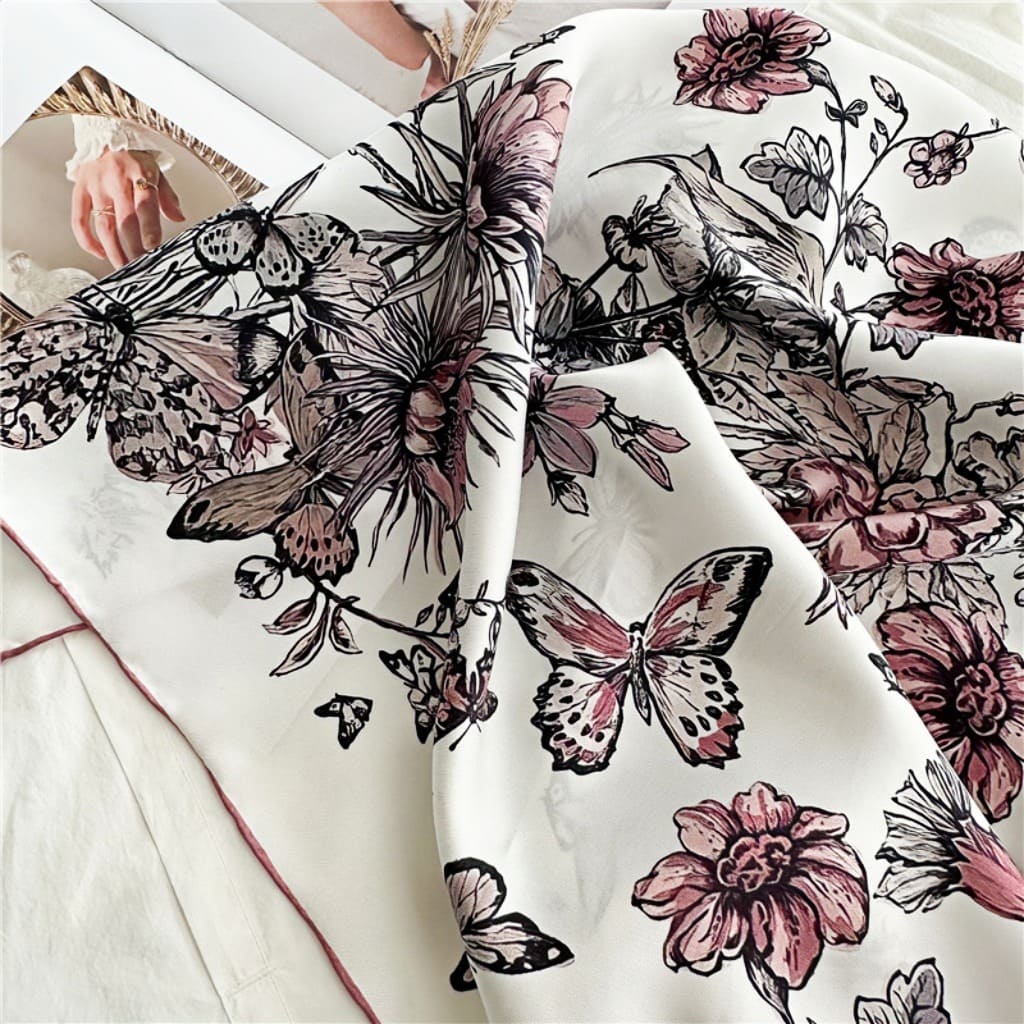 MaraSilk Pure Mulberry Silk Scarf - Square Twill MS379