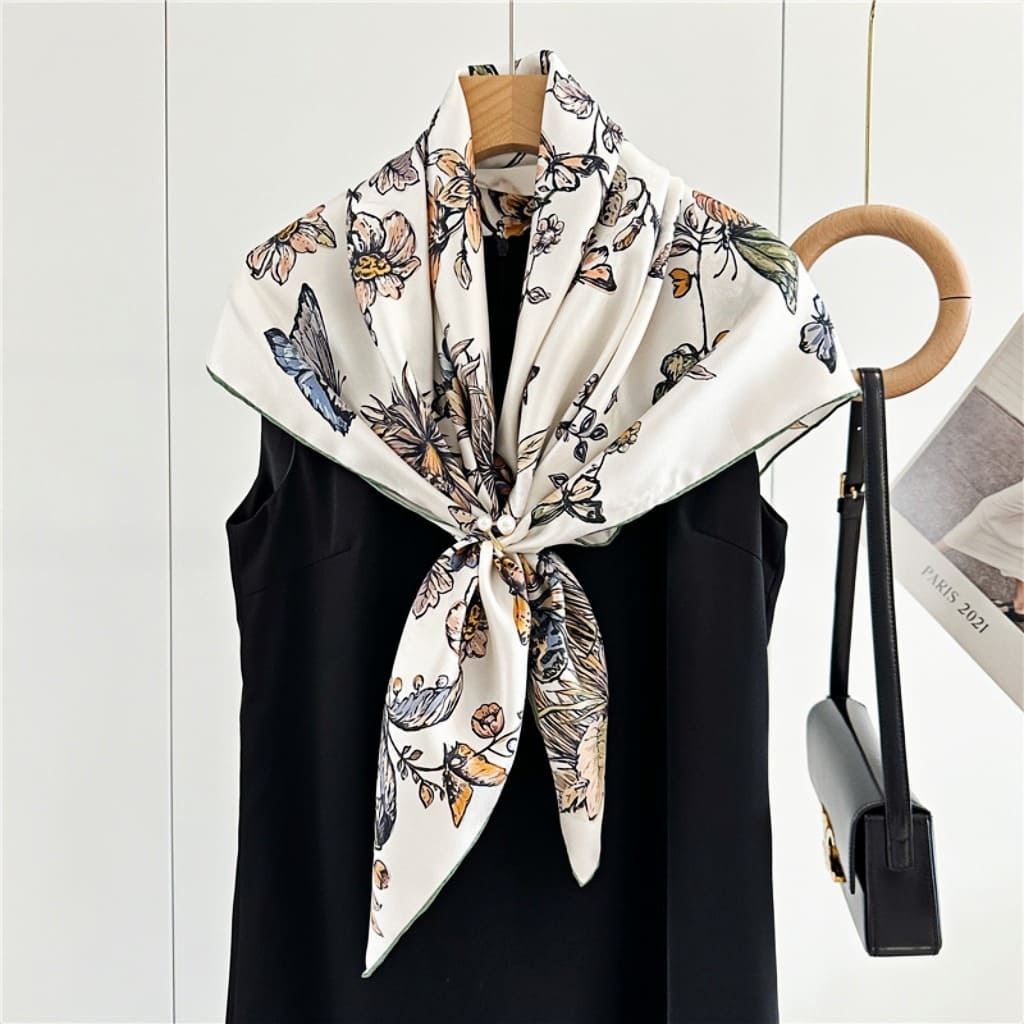 MaraSilk Pure Mulberry Silk Scarf - Square Twill MS379