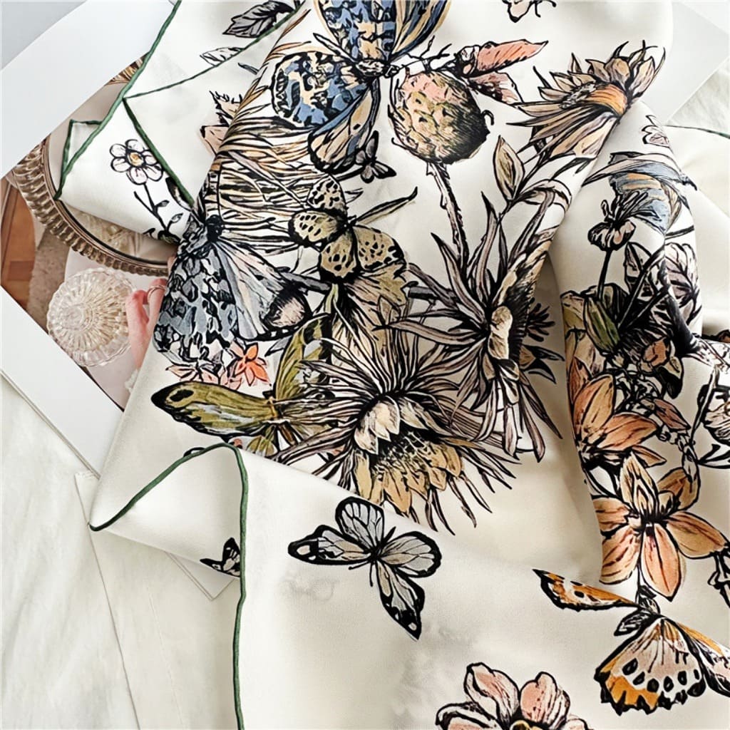 MaraSilk Pure Mulberry Silk Scarf - Square Twill MS379