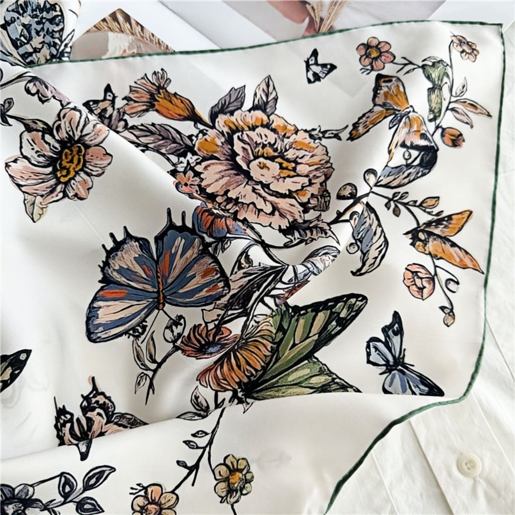 MaraSilk Pure Mulberry Silk Scarf - Square Twill MS379