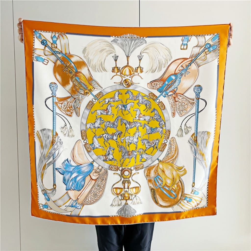 MaraSilk Pure Mulberry Silk Scarf - Square Twill MS380 34" x 34" MS38002