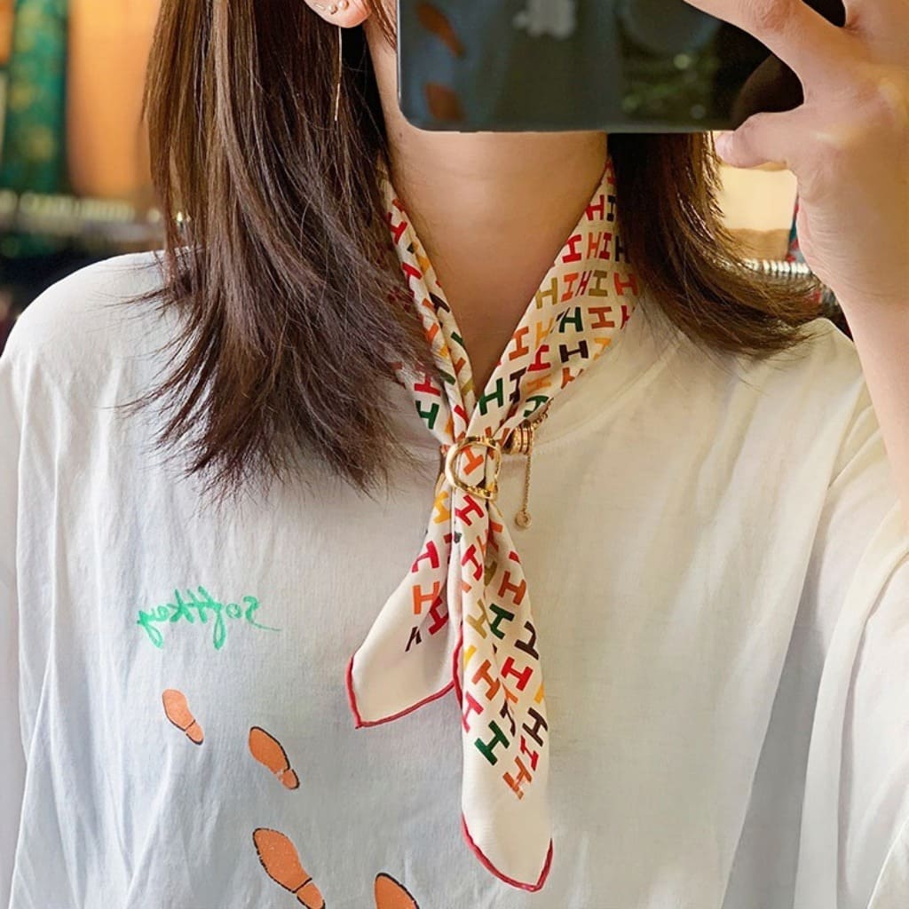 MaraSilk Pure Mulberry Silk Scarf Square Twill MS49-1