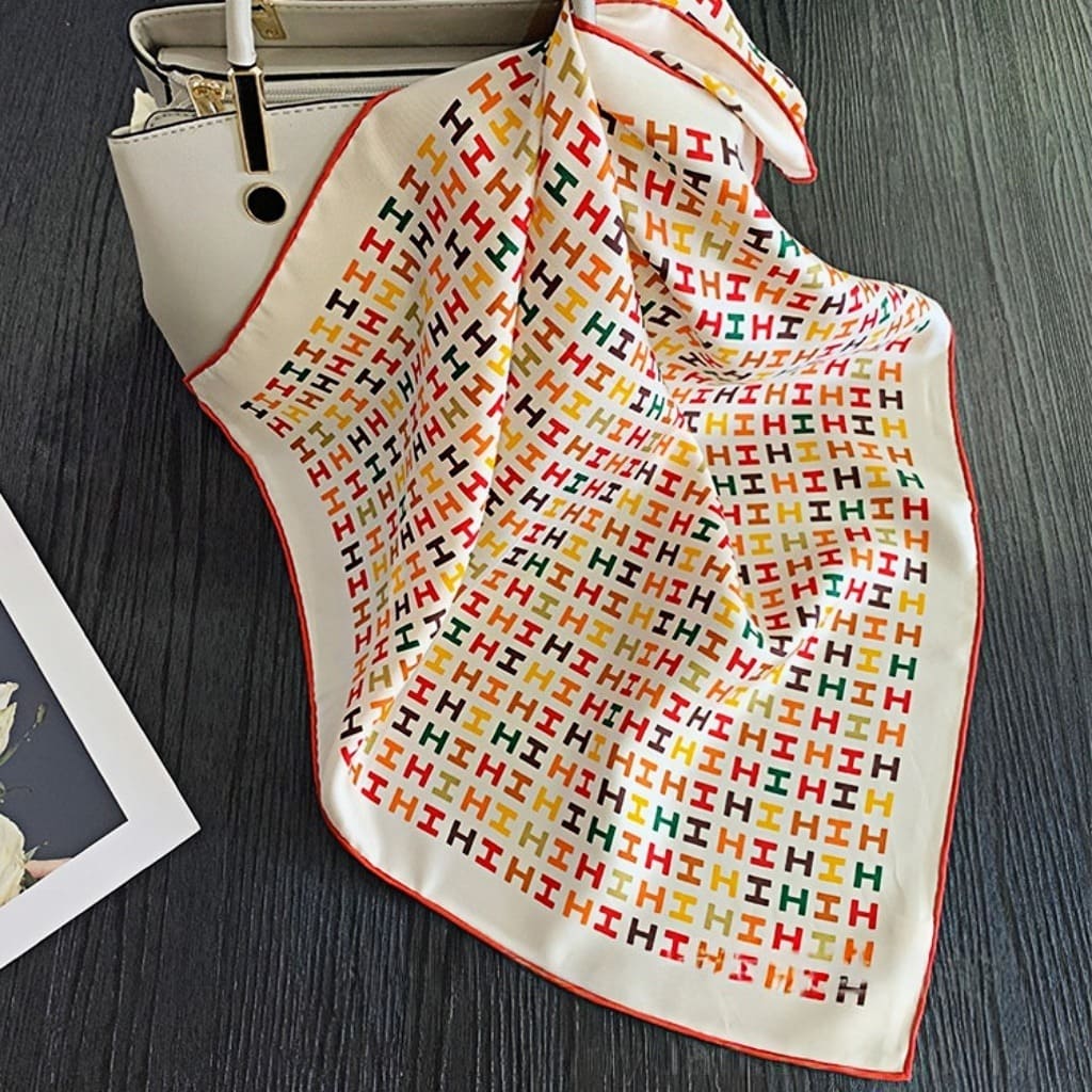 MaraSilk Pure Mulberry Silk Scarf Square Twill MS49-7