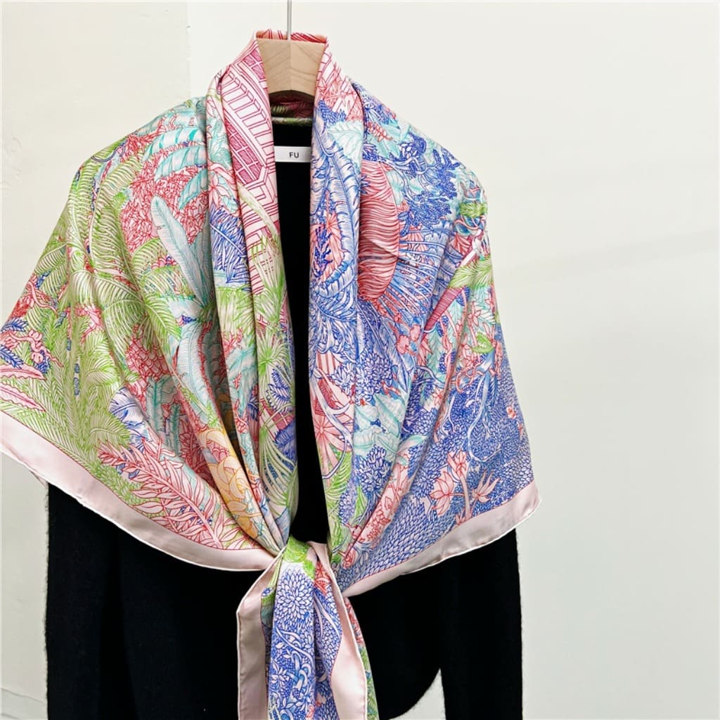 MaraSilk Pure Mulberry Silk Scarf - Square Twill MS509