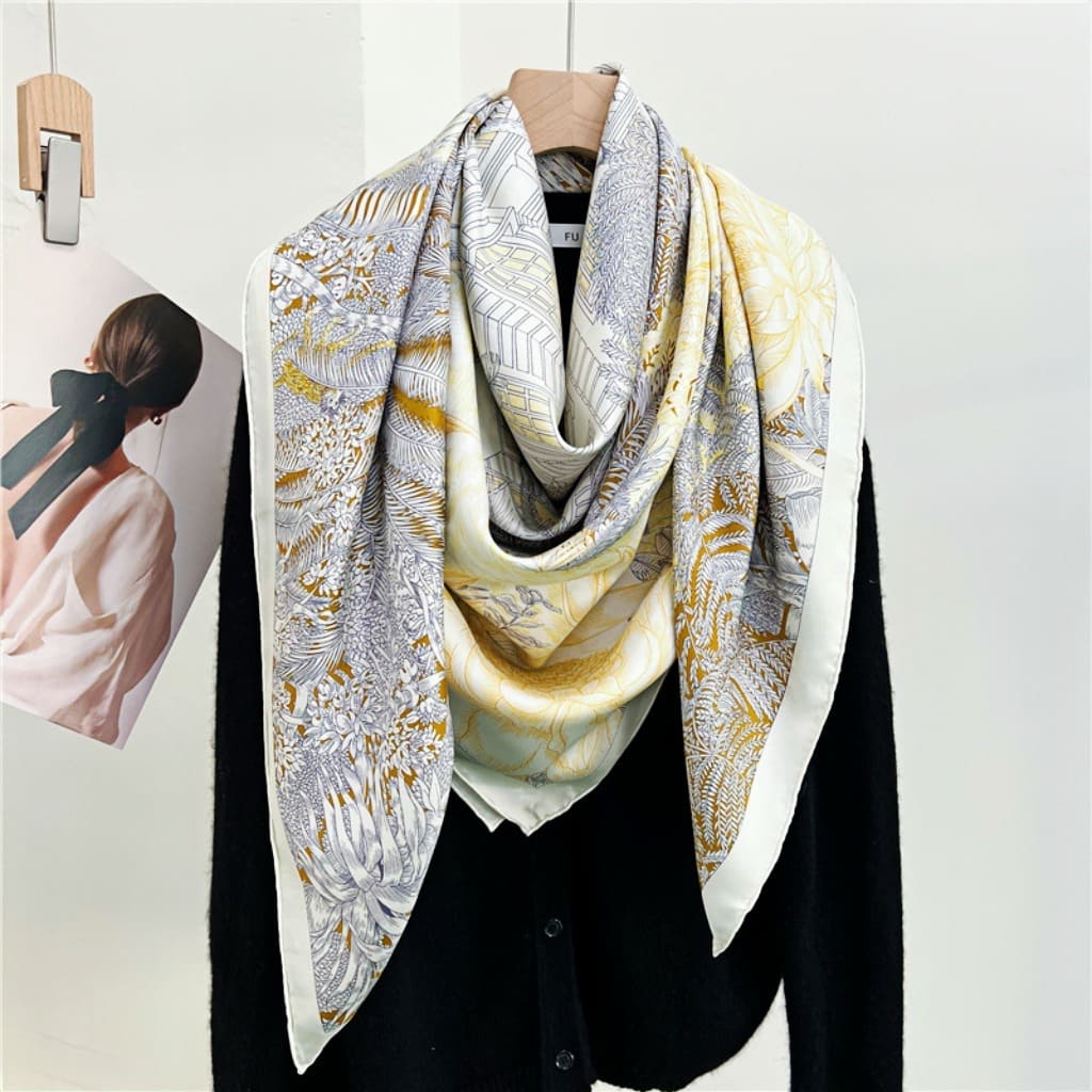 MaraSilk Pure Mulberry Silk Scarf - Square Twill MS509