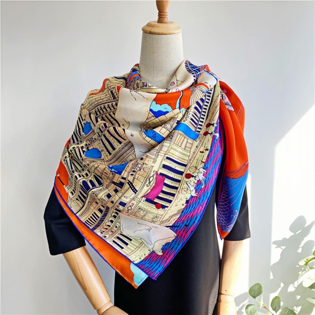 MaraSilk Pure Mulberry Silk Scarf - Square Twill MS511