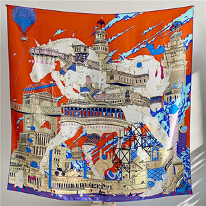 MaraSilk Pure Mulberry Silk Scarf - Square Twill MS511 53" x 53" MS51102