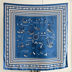 MaraSilk Pure Mulberry Silk Scarf - Square Twill MS512 53" x 53" MS51201