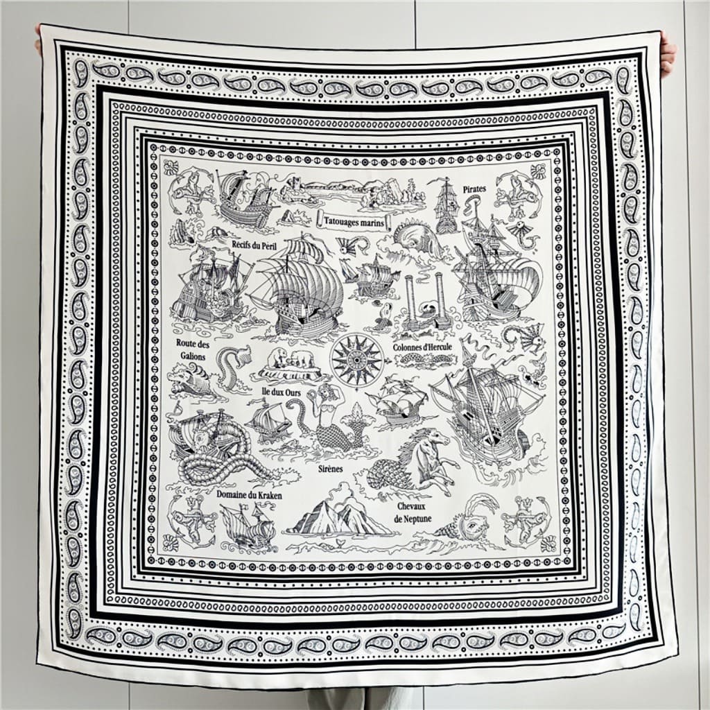 MaraSilk Pure Mulberry Silk Scarf - Square Twill MS512 53" x 53" MS51204