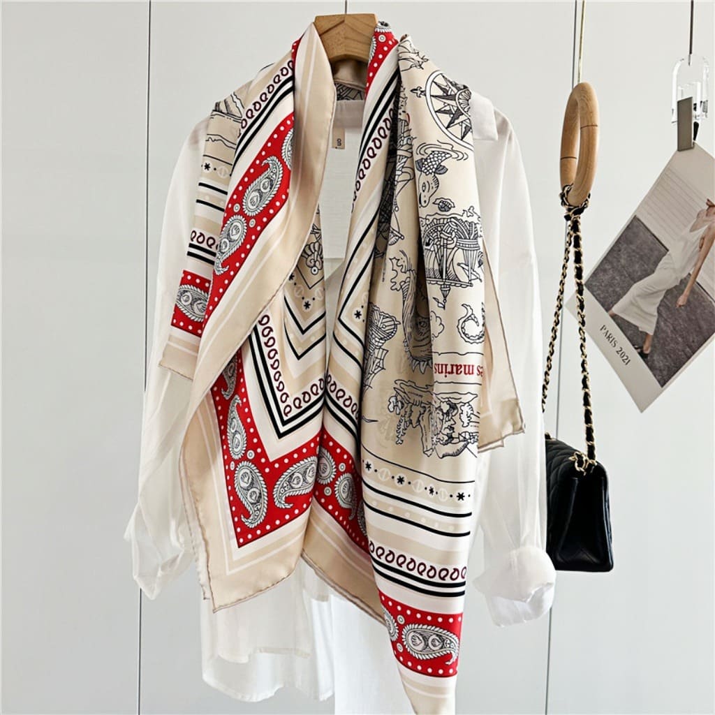 MaraSilk Pure Mulberry Silk Scarf - Square Twill MS512