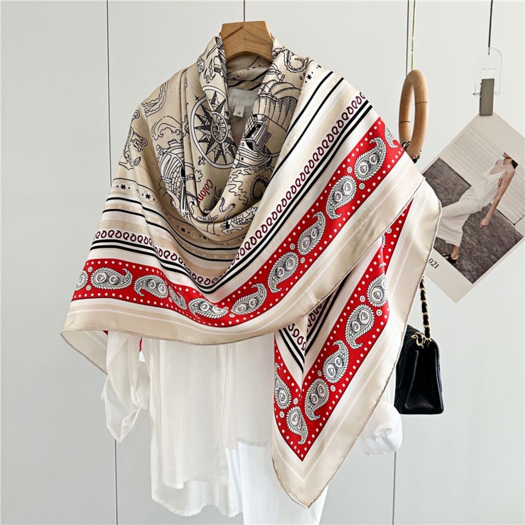 MaraSilk Pure Mulberry Silk Scarf - Square Twill MS512