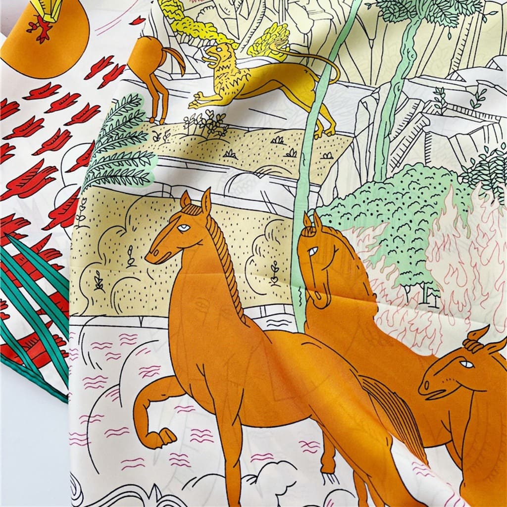 MaraSilk Pure Mulberry Silk Scarf - Square Twill MS515