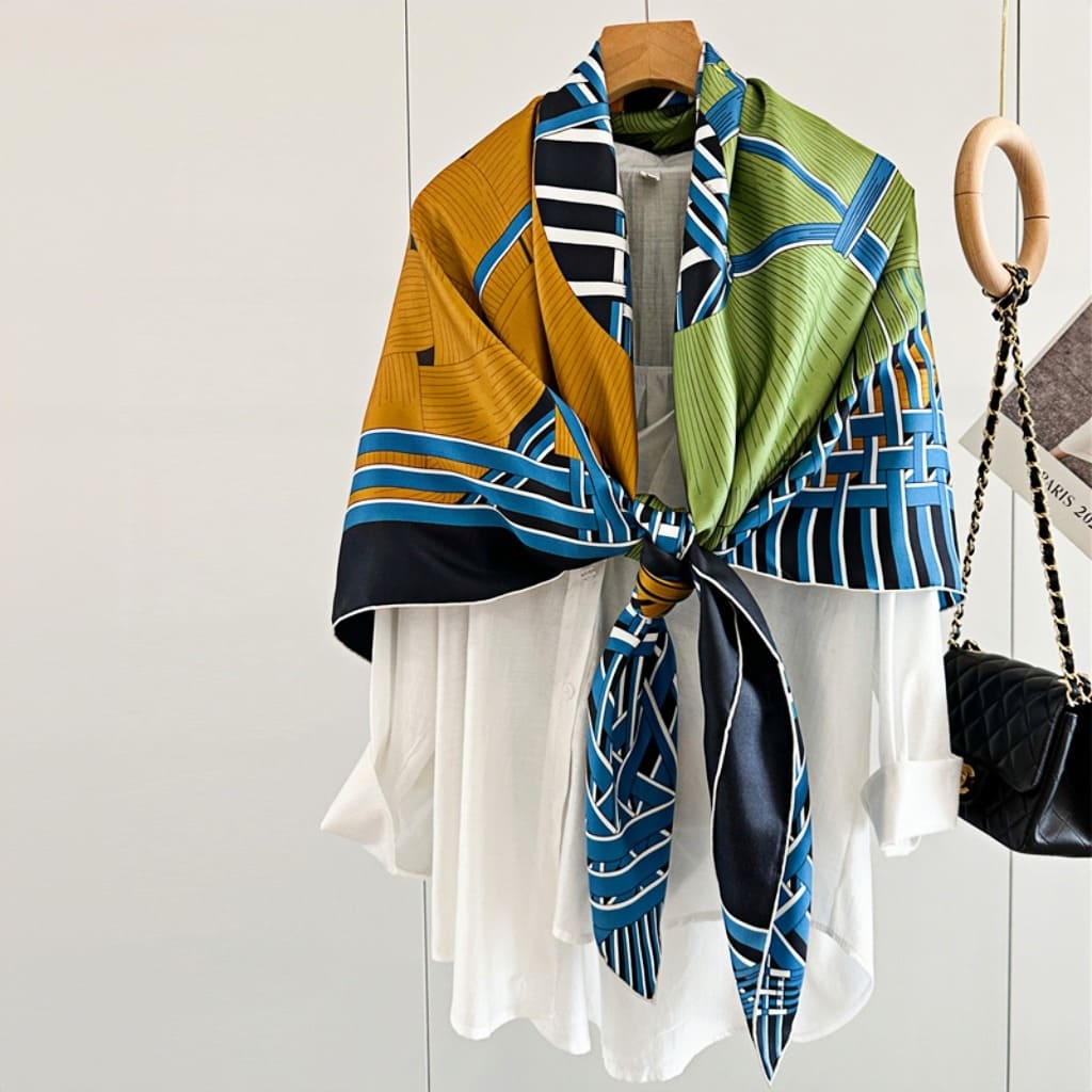 MaraSilk Pure Mulberry Silk Scarf - Square Twill MS518 53" x 53" MS51801