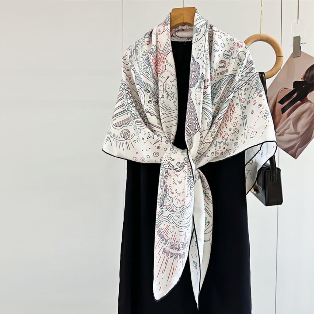 MaraSilk Pure Mulberry Silk Scarf - Square Twill MS519