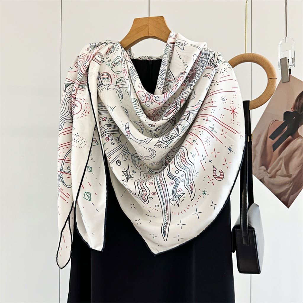 MaraSilk Pure Mulberry Silk Scarf - Square Twill MS519