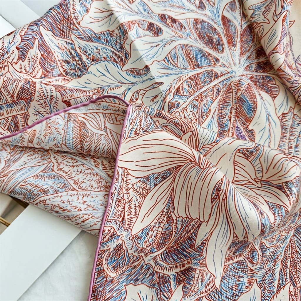 MaraSilk Pure Mulberry Silk Scarf - Square Twill MS520