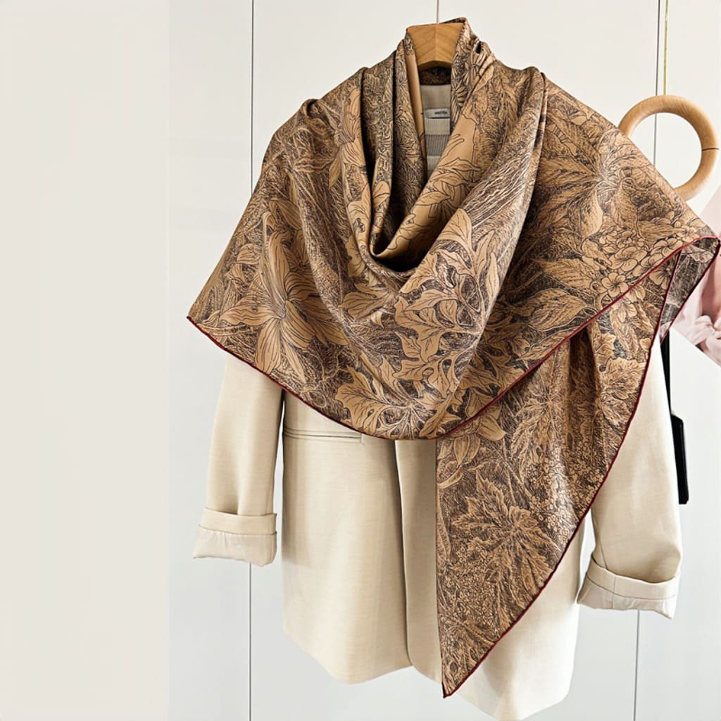 MaraSilk Pure Mulberry Silk Scarf - Square Twill MS520