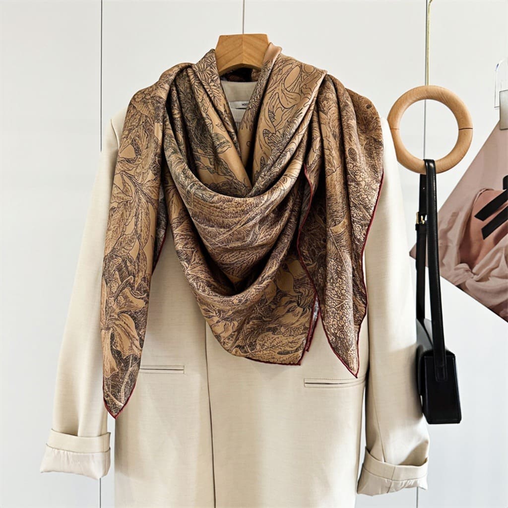 MaraSilk Pure Mulberry Silk Scarf - Square Twill MS520