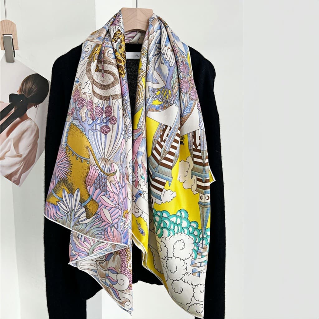 MaraSilk Pure Mulberry Silk Scarf - Square Twill MS522