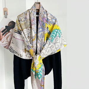 MaraSilk Pure Mulberry Silk Scarf - Square Twill MS522 53" x 53" MS52201