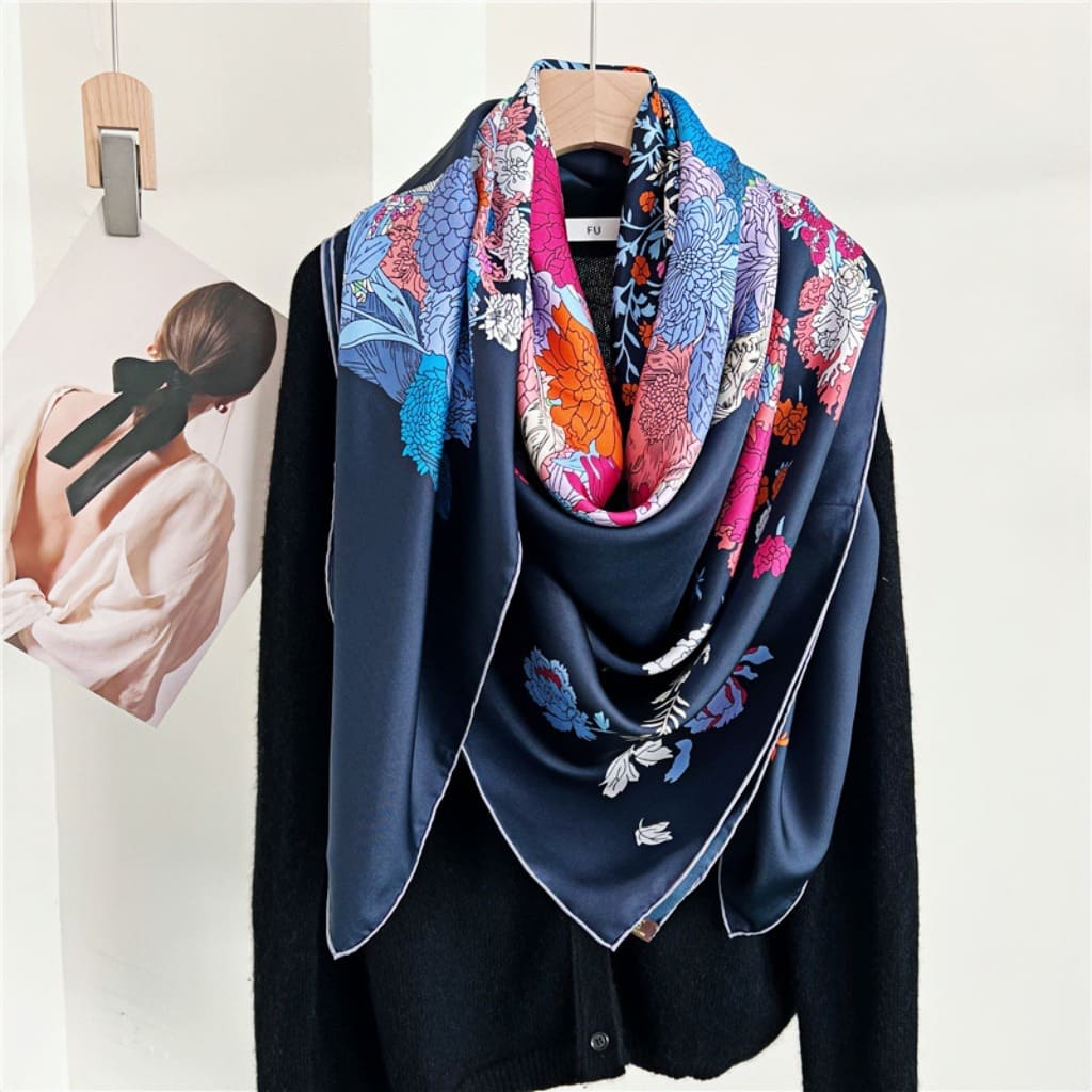 MaraSilk Pure Mulberry Silk Scarf - Square Twill MS524 53" x 53" MS52401