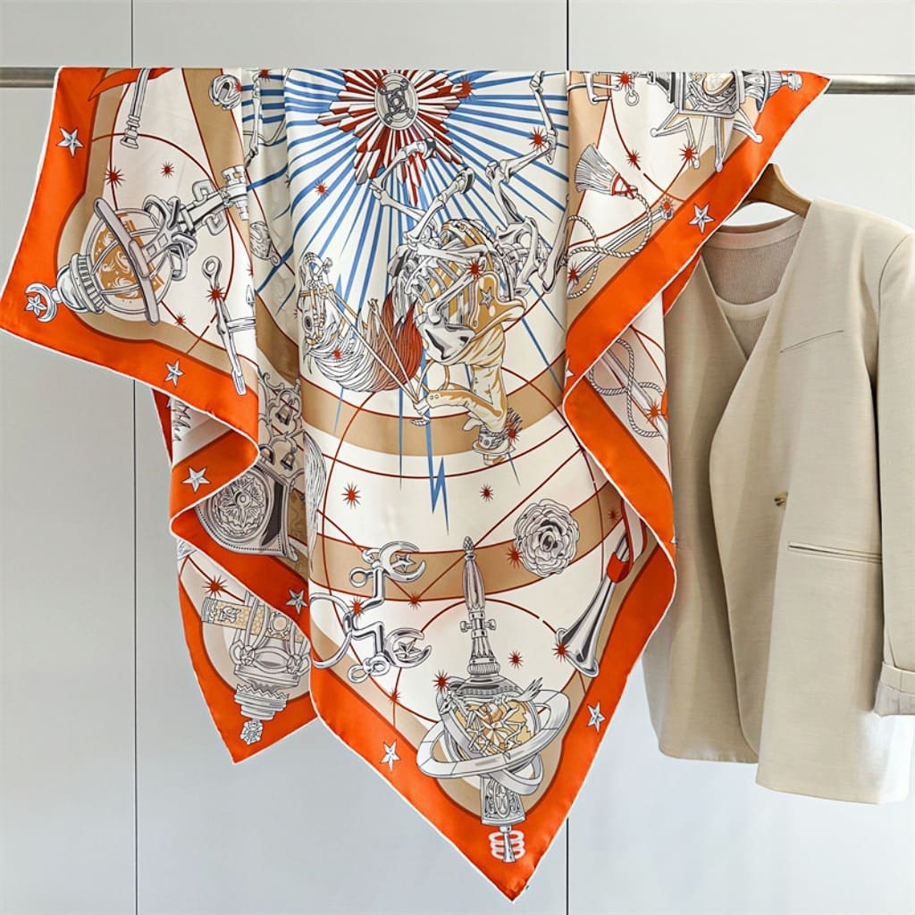 MaraSilk Pure Mulberry Silk Scarf - Square Twill MS525