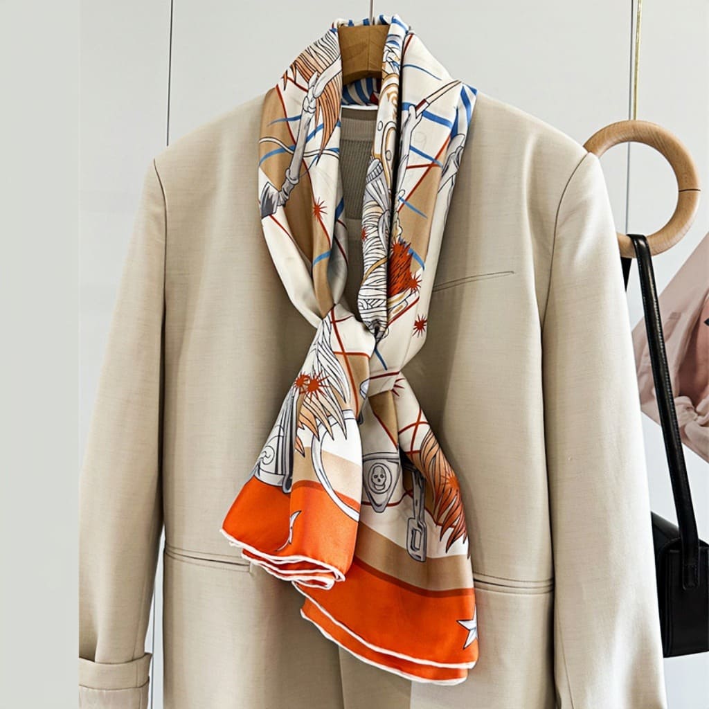 MaraSilk Pure Mulberry Silk Scarf - Square Twill MS525