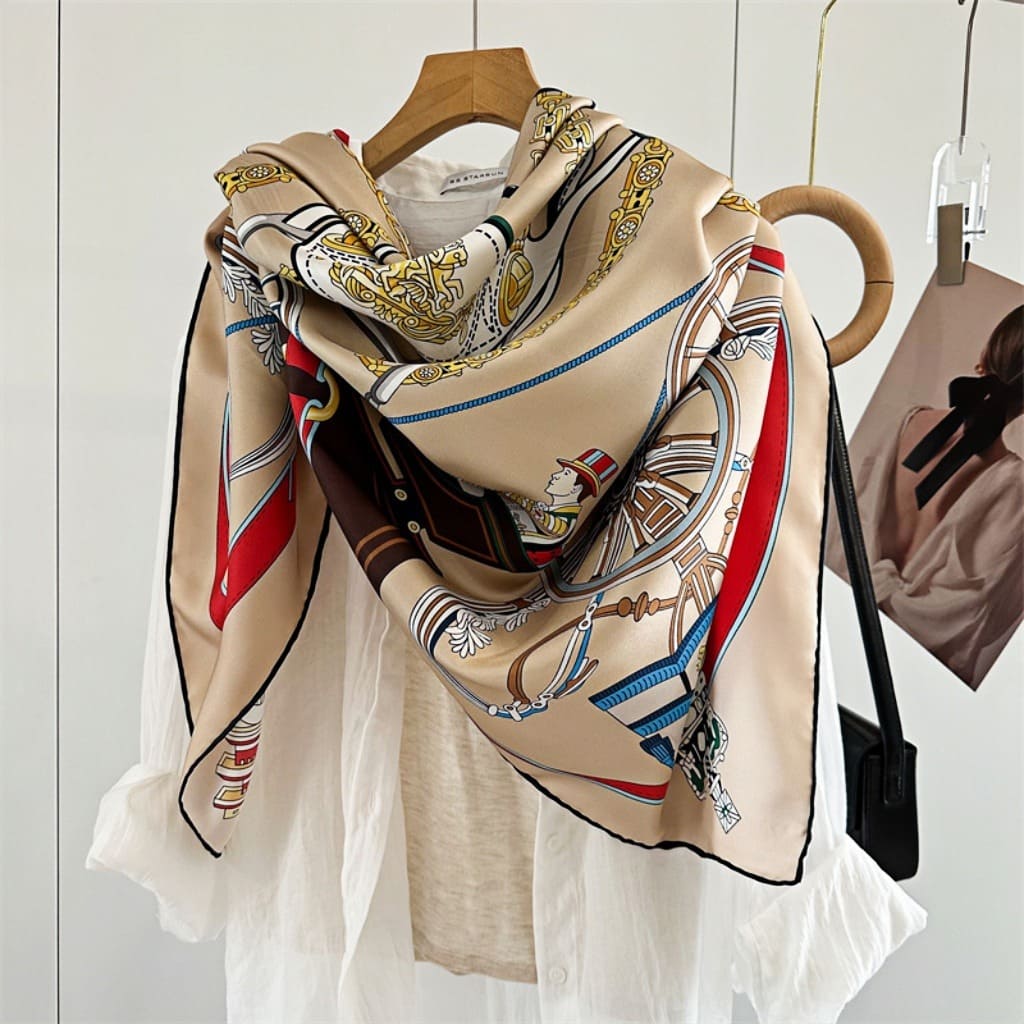 MaraSilk Pure Mulberry Silk Scarf - Square Twill MS526