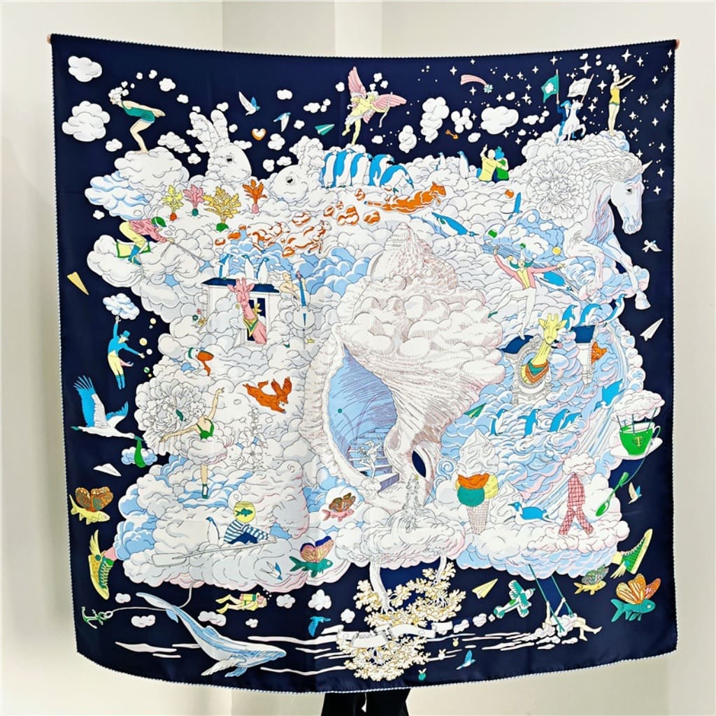 MaraSilk Pure Mulberry Silk Scarf - Square Twill MS527 53" x 53" MS52701