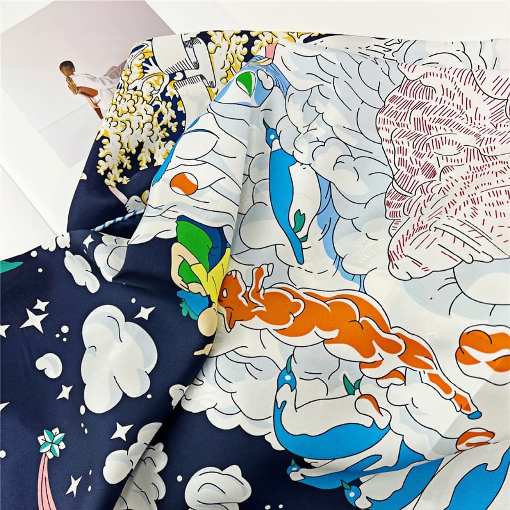 MaraSilk Pure Mulberry Silk Scarf - Square Twill MS527